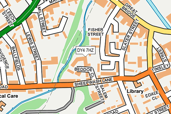 DY4 7HZ map - OS OpenMap – Local (Ordnance Survey)