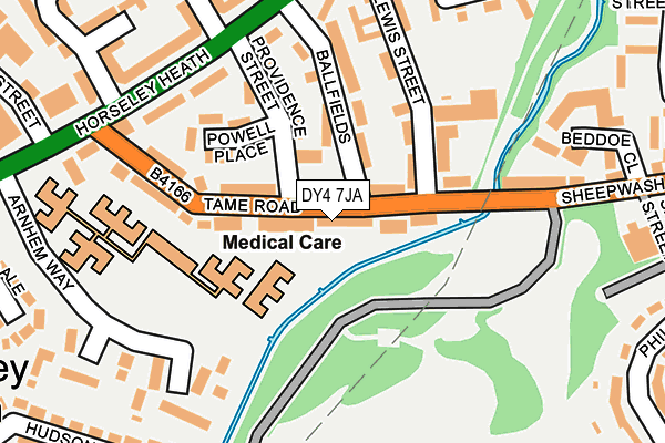 DY4 7JA map - OS OpenMap – Local (Ordnance Survey)