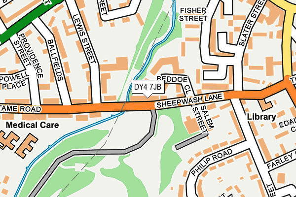 DY4 7JB map - OS OpenMap – Local (Ordnance Survey)