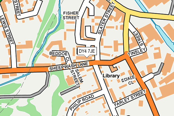 DY4 7JE map - OS OpenMap – Local (Ordnance Survey)