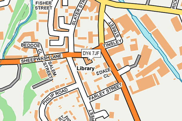 DY4 7JF map - OS OpenMap – Local (Ordnance Survey)