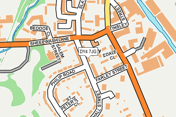 DY4 7JG map - OS OpenMap – Local (Ordnance Survey)