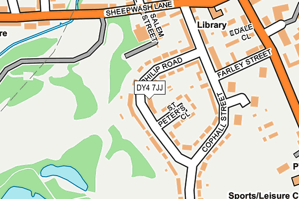 DY4 7JJ map - OS OpenMap – Local (Ordnance Survey)