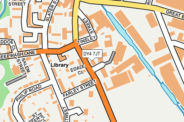 DY4 7JT map - OS OpenMap – Local (Ordnance Survey)
