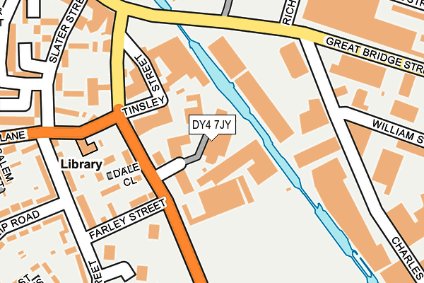 DY4 7JY map - OS OpenMap – Local (Ordnance Survey)