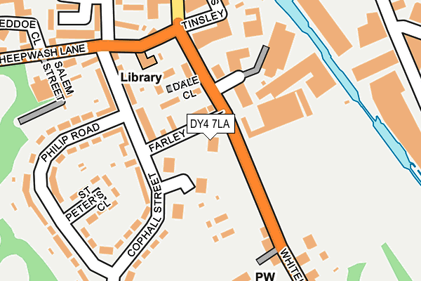 DY4 7LA map - OS OpenMap – Local (Ordnance Survey)