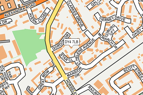 DY4 7LB map - OS OpenMap – Local (Ordnance Survey)