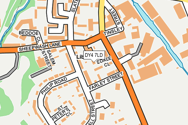 DY4 7LD map - OS OpenMap – Local (Ordnance Survey)