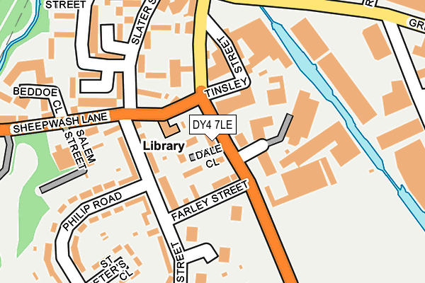 DY4 7LE map - OS OpenMap – Local (Ordnance Survey)