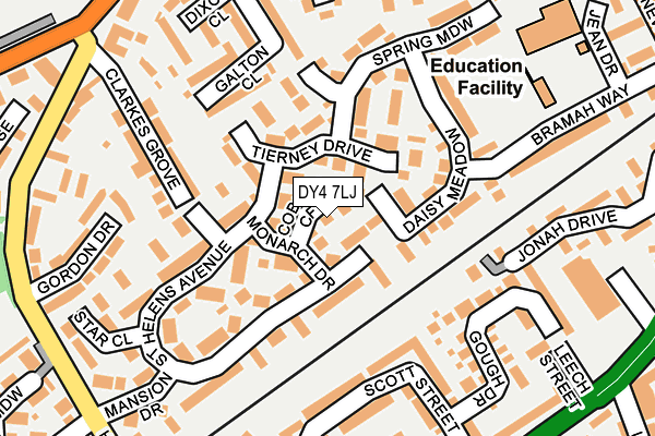 DY4 7LJ map - OS OpenMap – Local (Ordnance Survey)