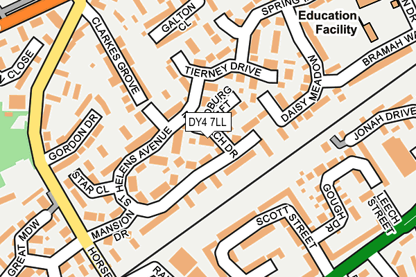 DY4 7LL map - OS OpenMap – Local (Ordnance Survey)