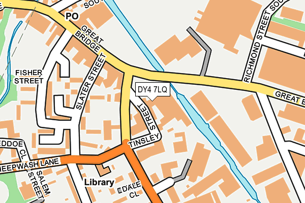 DY4 7LQ map - OS OpenMap – Local (Ordnance Survey)