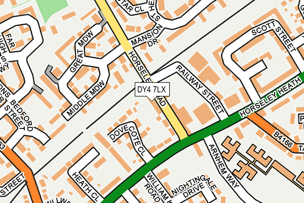 DY4 7LX map - OS OpenMap – Local (Ordnance Survey)