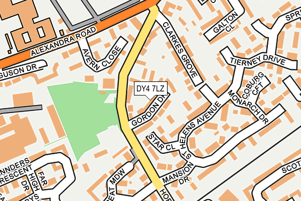 DY4 7LZ map - OS OpenMap – Local (Ordnance Survey)