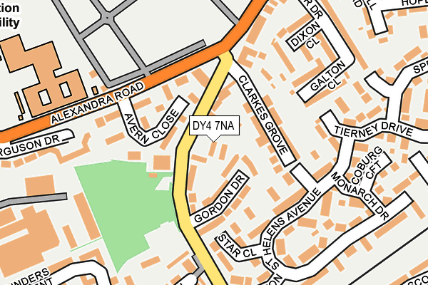 DY4 7NA map - OS OpenMap – Local (Ordnance Survey)