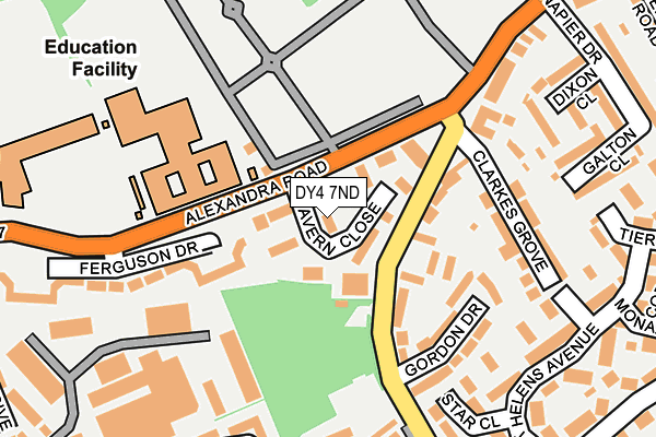 DY4 7ND map - OS OpenMap – Local (Ordnance Survey)