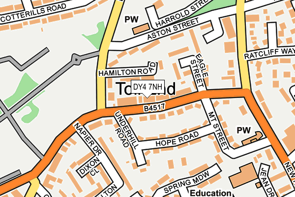 DY4 7NH map - OS OpenMap – Local (Ordnance Survey)