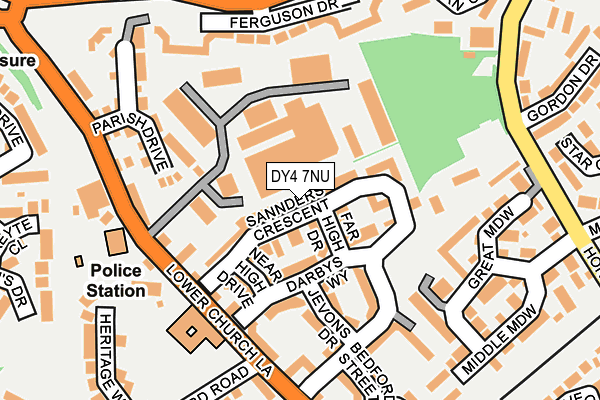 DY4 7NU map - OS OpenMap – Local (Ordnance Survey)
