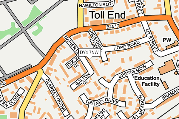 DY4 7NW map - OS OpenMap – Local (Ordnance Survey)