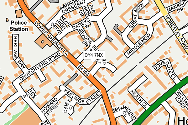 DY4 7NX map - OS OpenMap – Local (Ordnance Survey)