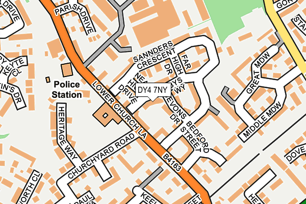 DY4 7NY map - OS OpenMap – Local (Ordnance Survey)
