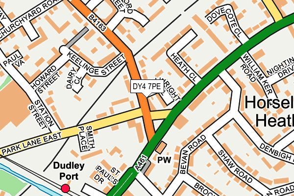 DY4 7PE map - OS OpenMap – Local (Ordnance Survey)
