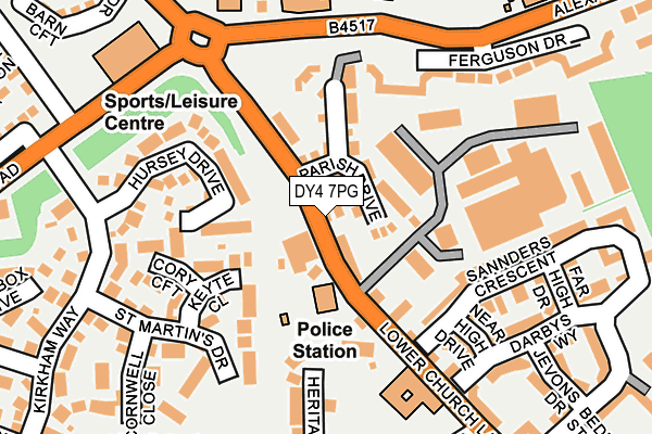 DY4 7PG map - OS OpenMap – Local (Ordnance Survey)