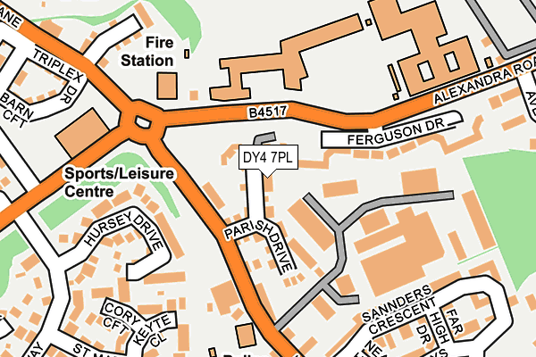 DY4 7PL map - OS OpenMap – Local (Ordnance Survey)