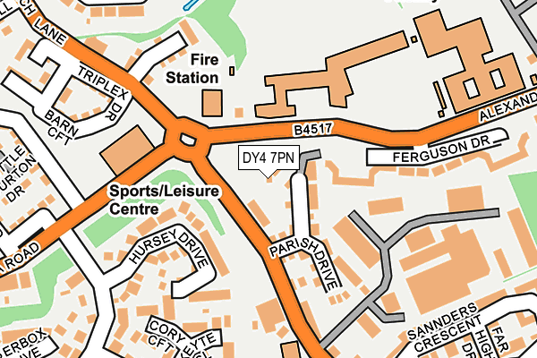 DY4 7PN map - OS OpenMap – Local (Ordnance Survey)