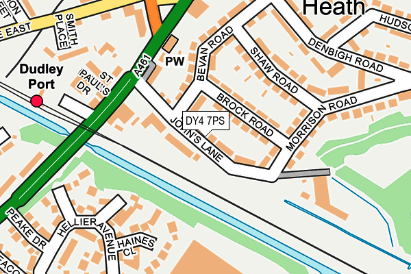 DY4 7PS map - OS OpenMap – Local (Ordnance Survey)