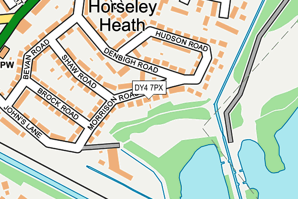 DY4 7PX map - OS OpenMap – Local (Ordnance Survey)