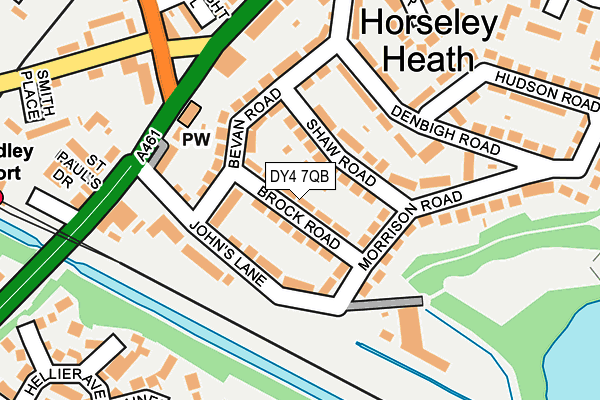 DY4 7QB map - OS OpenMap – Local (Ordnance Survey)