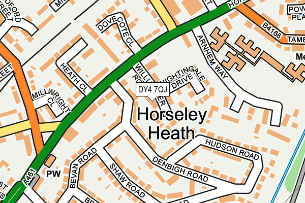 DY4 7QJ map - OS OpenMap – Local (Ordnance Survey)