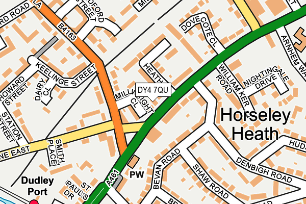 DY4 7QU map - OS OpenMap – Local (Ordnance Survey)