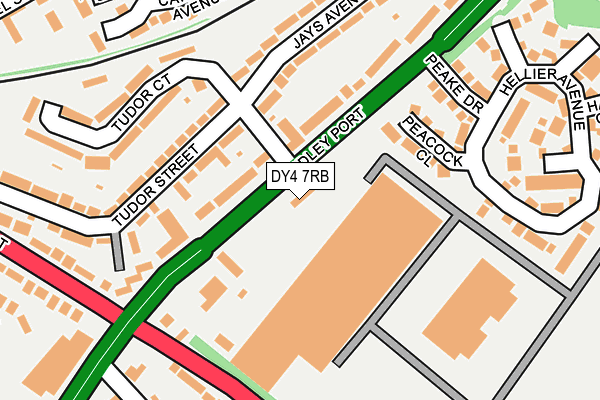 DY4 7RB map - OS OpenMap – Local (Ordnance Survey)