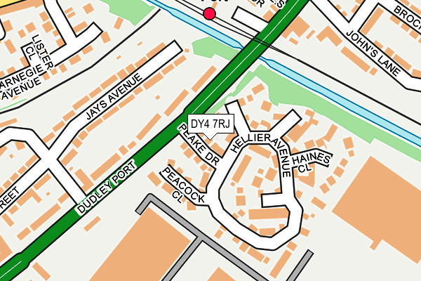 DY4 7RJ map - OS OpenMap – Local (Ordnance Survey)