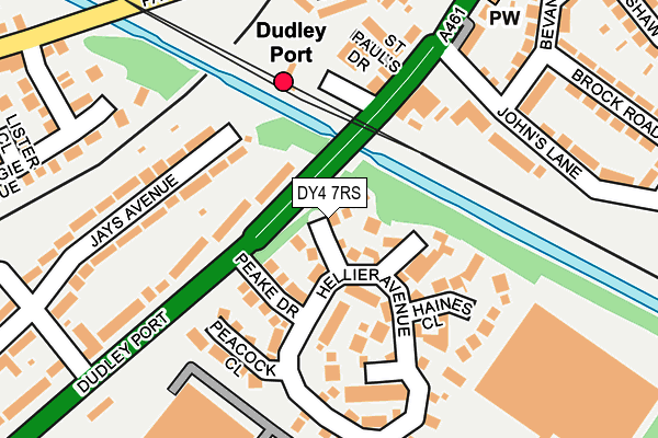 DY4 7RS map - OS OpenMap – Local (Ordnance Survey)