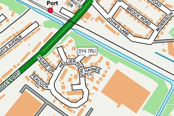 DY4 7RU map - OS OpenMap – Local (Ordnance Survey)