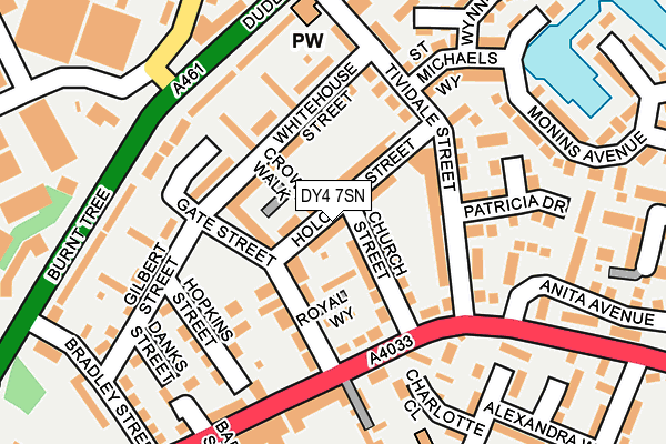 DY4 7SN map - OS OpenMap – Local (Ordnance Survey)