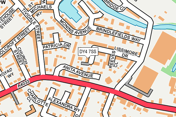 DY4 7SS map - OS OpenMap – Local (Ordnance Survey)