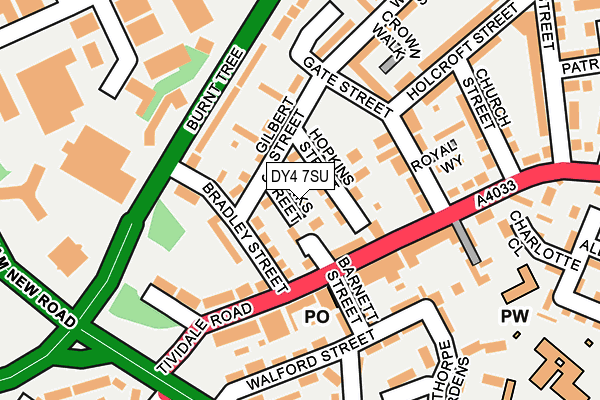 DY4 7SU map - OS OpenMap – Local (Ordnance Survey)