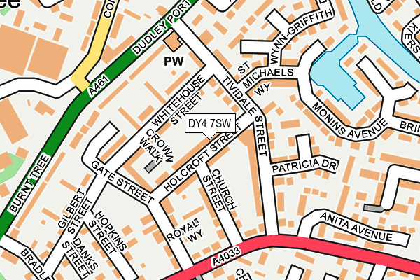 DY4 7SW map - OS OpenMap – Local (Ordnance Survey)