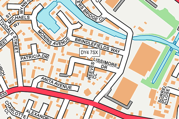 DY4 7SX map - OS OpenMap – Local (Ordnance Survey)