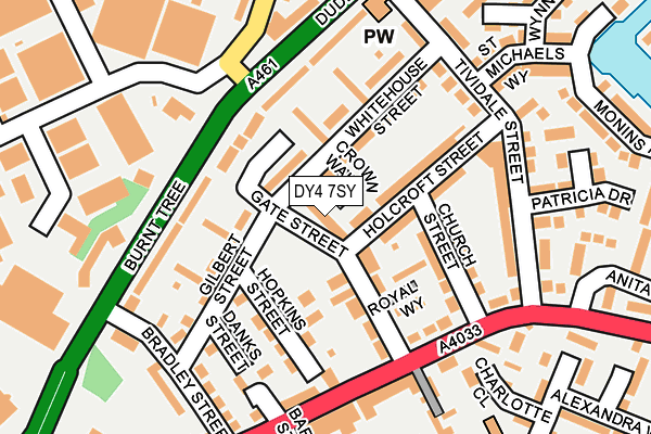 DY4 7SY map - OS OpenMap – Local (Ordnance Survey)