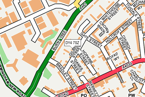 DY4 7SZ map - OS OpenMap – Local (Ordnance Survey)