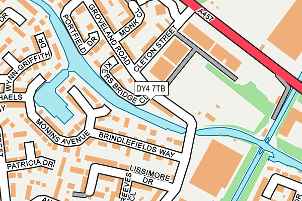 DY4 7TB map - OS OpenMap – Local (Ordnance Survey)