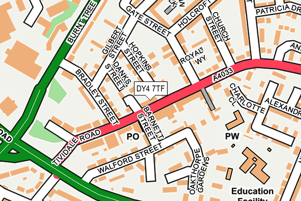 DY4 7TF map - OS OpenMap – Local (Ordnance Survey)