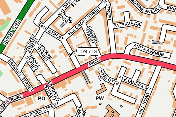 DY4 7TG map - OS OpenMap – Local (Ordnance Survey)