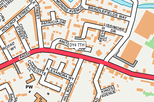 DY4 7TH map - OS OpenMap – Local (Ordnance Survey)