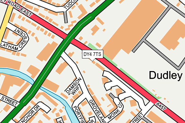 DY4 7TS map - OS OpenMap – Local (Ordnance Survey)